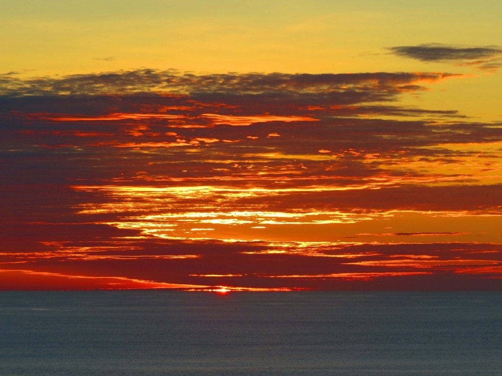 Sunset over Uluwatu, Bali