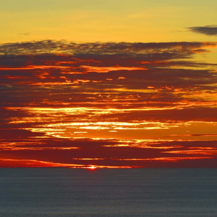Sunset over uluwatu