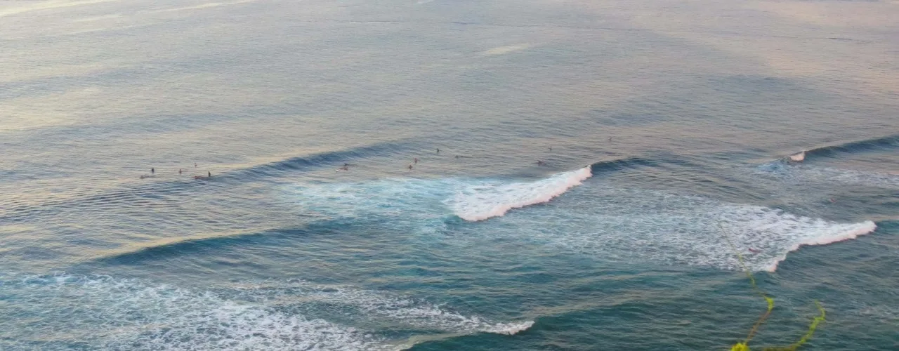 View from the cliffs of Uluwatu