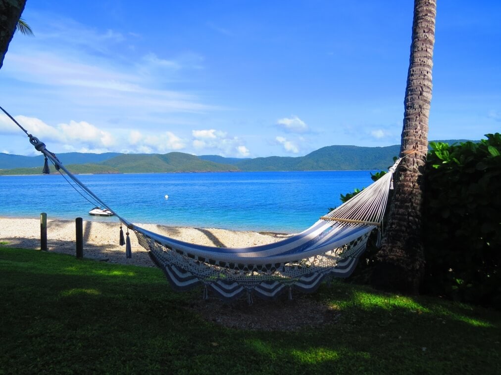 Hammock on a beach on the East Coast of Australia