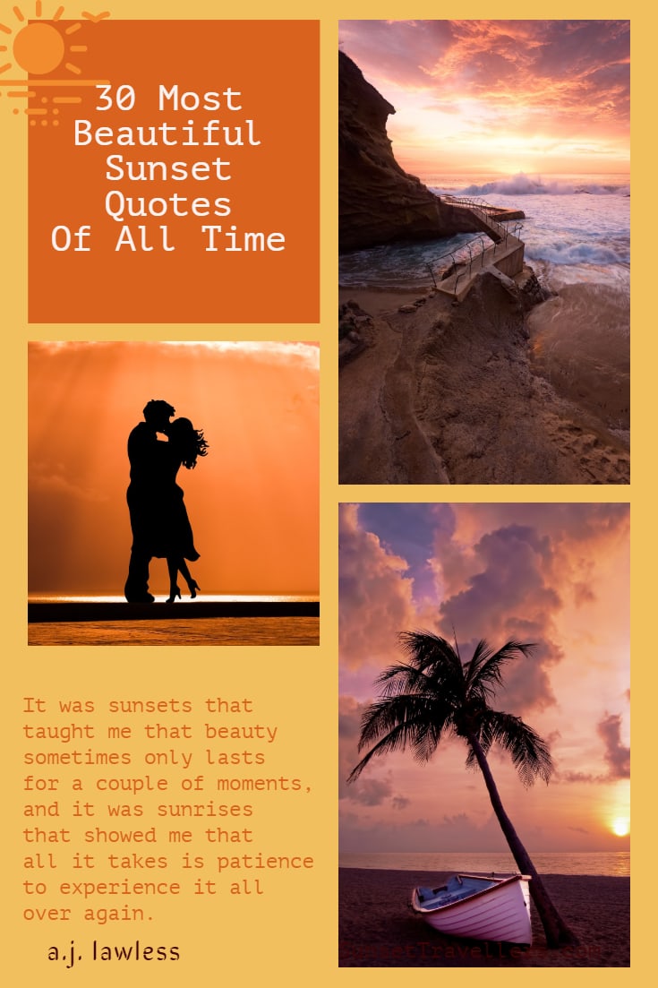 30 Sunset Quotes To Reflect On Plus Romantic Quotes About ...