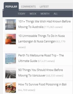 popular posts plugin on wordpress start a travel blog (1)