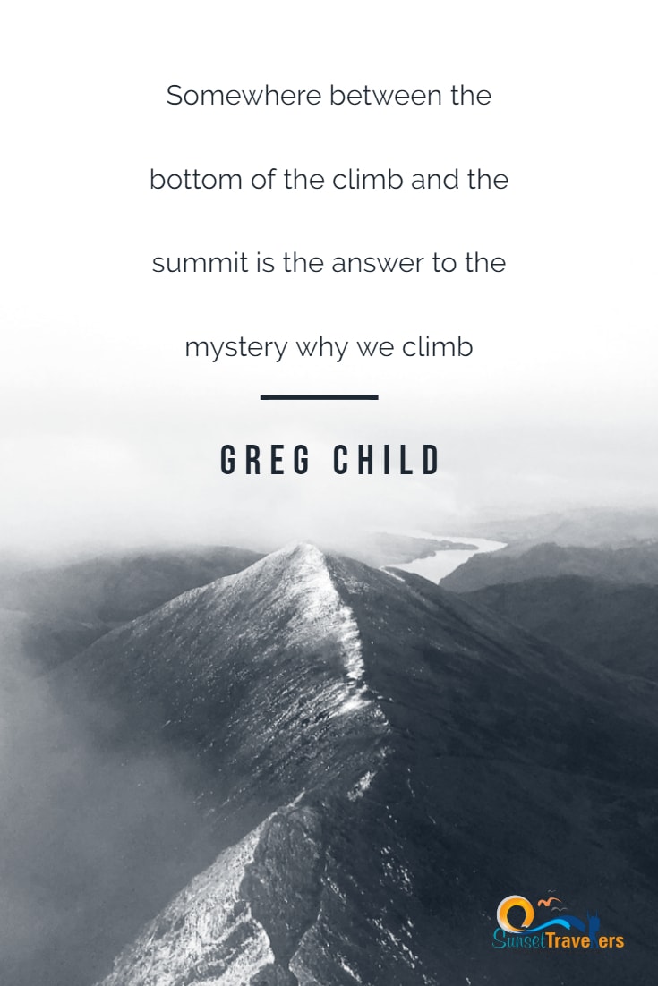 Mountain Quotes about achieving your goals 