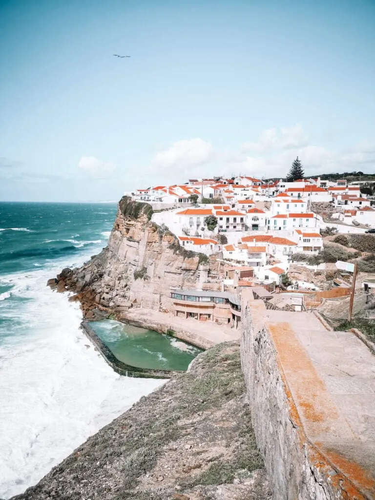 viewpoint to the lovely little town of Azenhas do Mar.