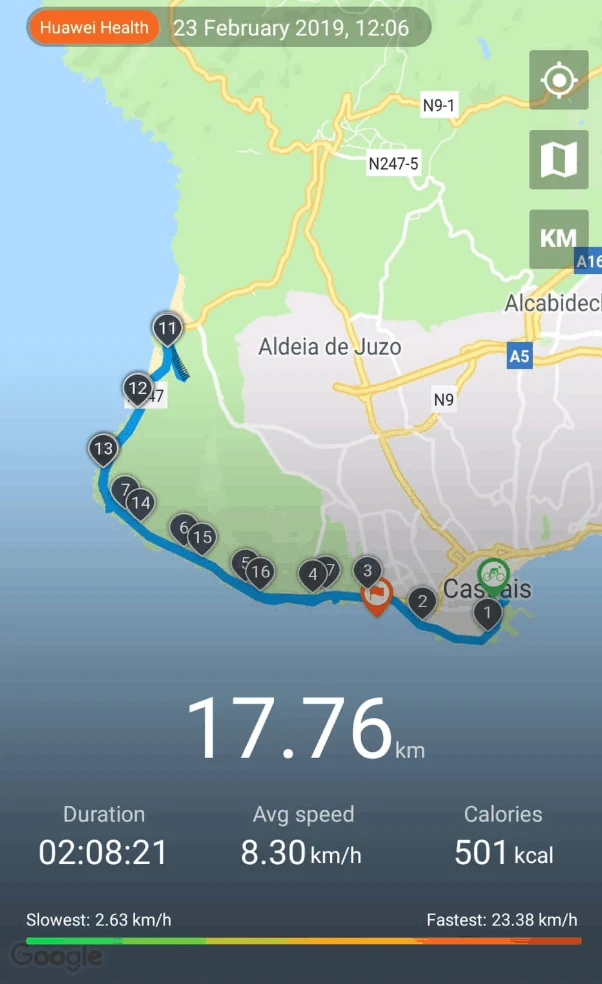 One of the best things to do in Cascais Cycle track from Cascais center to Guincho beach