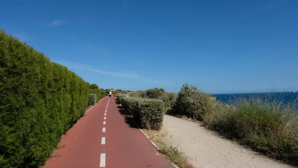 Cycle track from Cascais town to Guincho beach.