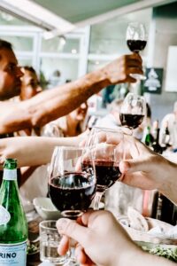 Wine tasting in the Lisbon wine region.