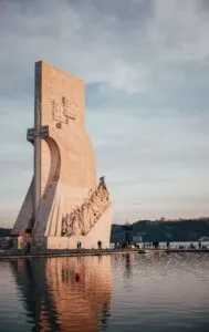 Monument to the Discoveries in Lisbon, Belem built in 1960.