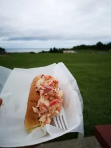 Best lobster roll on Boston and Portland to Acadia National Park drive.