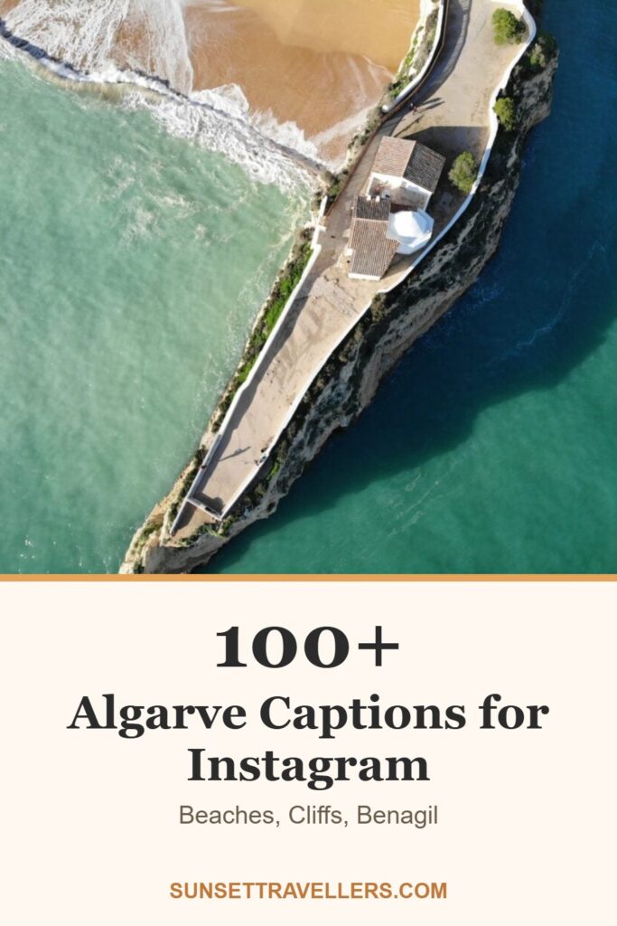 100+ algarve captions for Instagram: beaches, cliffs, benagil