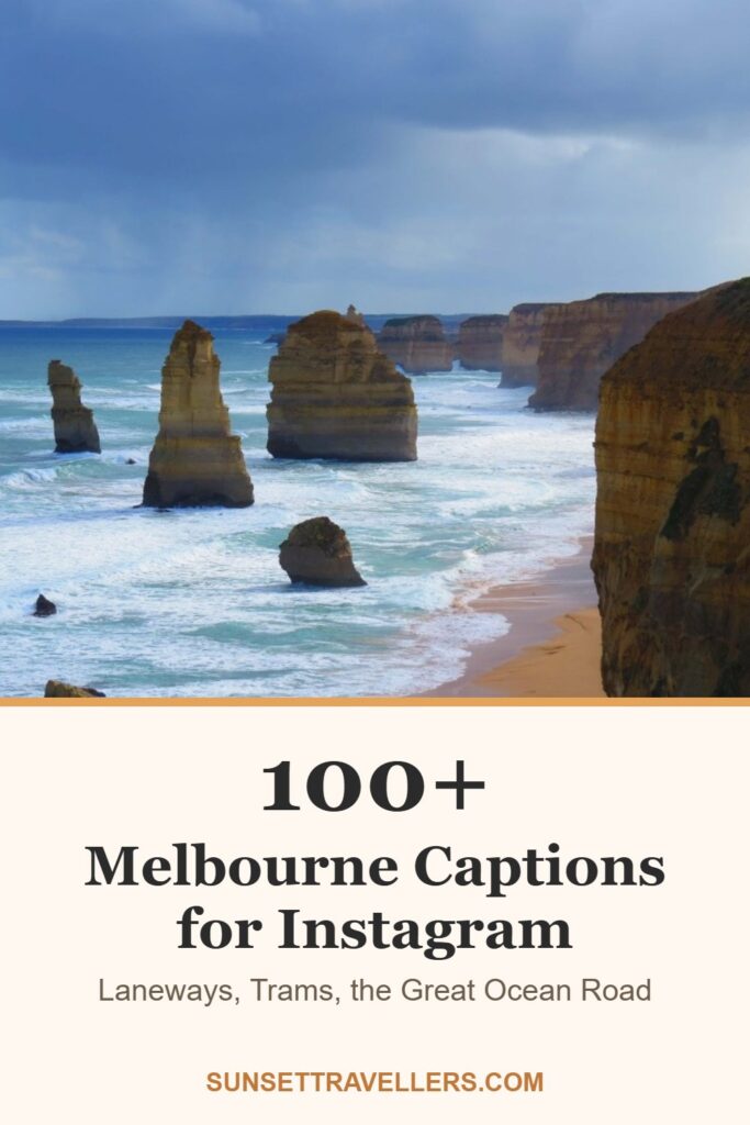 100+ melbourne captions for Instagram: laneways, trams, the great ocean road