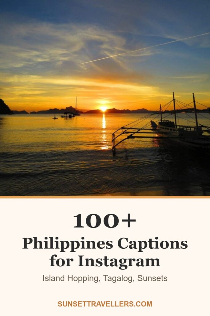 100+ philippines captions for Instagram: island hopping, tagalog, sunsets